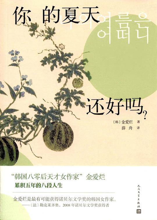 韩国文学丛书:你的夏天还好吗？