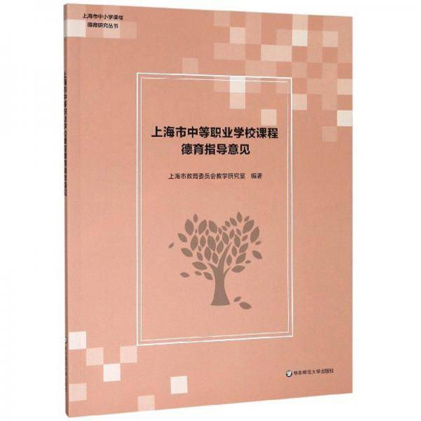 上海市中等职业学校课程德育指导意见/上海市中小学课程德育研究丛书