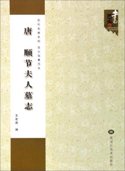 历代名碑名帖放大临摹范本：唐 顺节夫人墓志