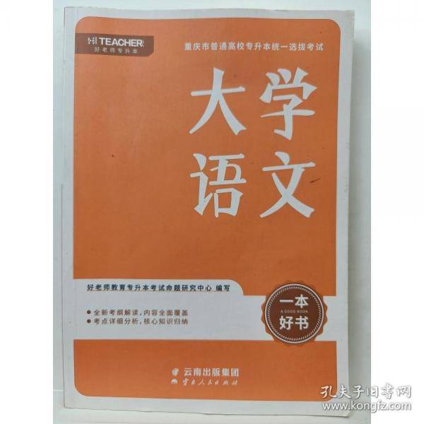 重庆市普通高校专升本统一选拔考试 大学语文