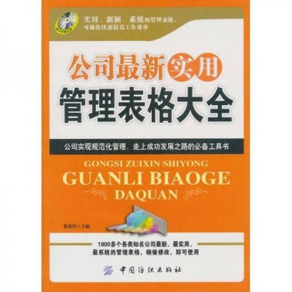 公司最新实用管理表格大全