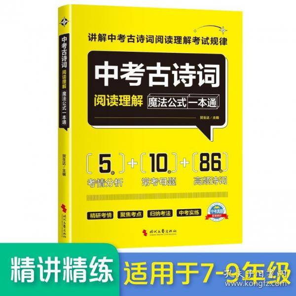 中考古诗词阅读理解魔法公式一本通