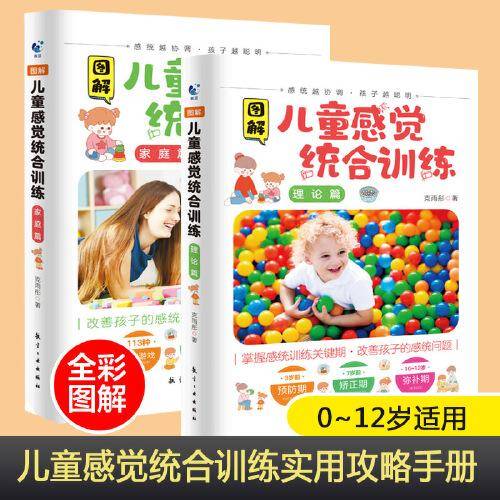 图解儿童感觉统合训练全2册正版0-12岁儿童感统训练课程书籍男女儿童感统失调多动症教材实用手册