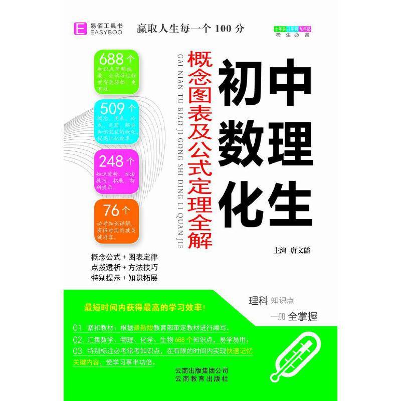初中数理化生概念图表及公式定理全解