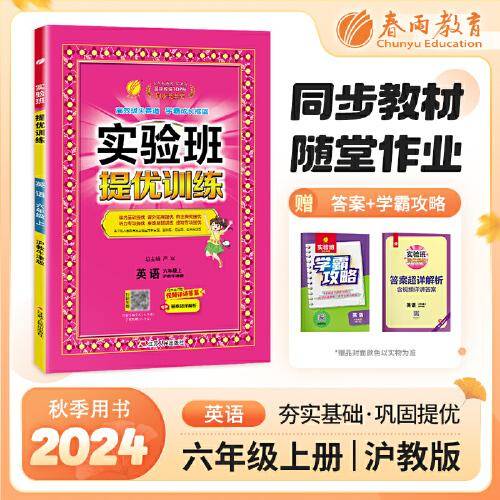 实验班提优训练 六年级上册