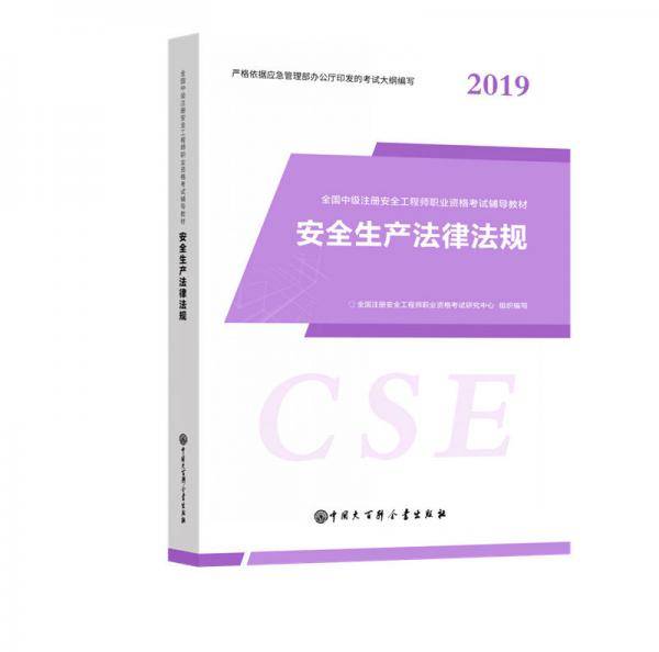 大百科5月新大纲版注册安全工程师教材2019年全国中级注安师全套正版考试用书安全工程师考试辅导教材安全生产法律法规