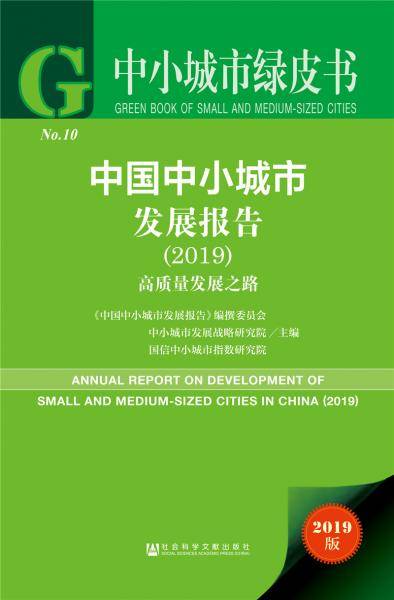 中小城市绿皮书：中国中小城市发展报告(2019)