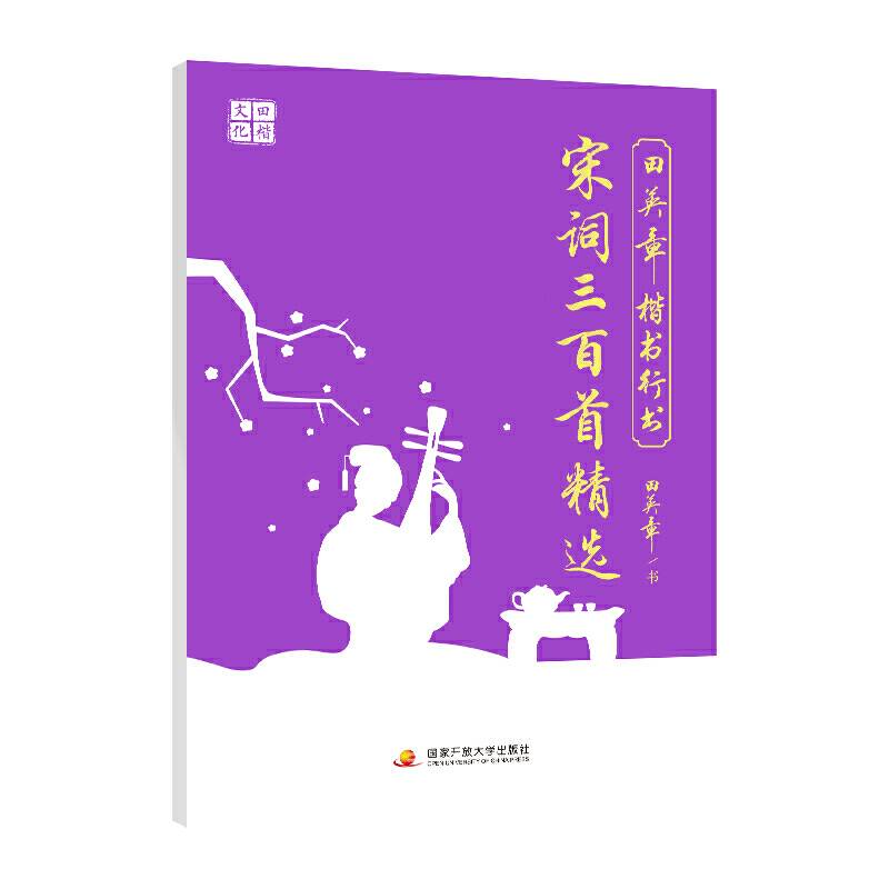 田英章楷书行书宋词三百首精选临摹字帖 中小学生成人男女楷书入门钢笔硬笔书法临摹练字帖
