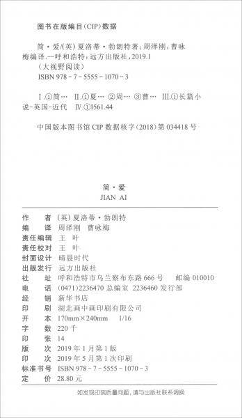 简·爱/大视野阅读