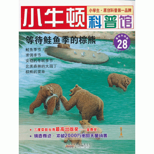 等待鲑鱼季的棕熊