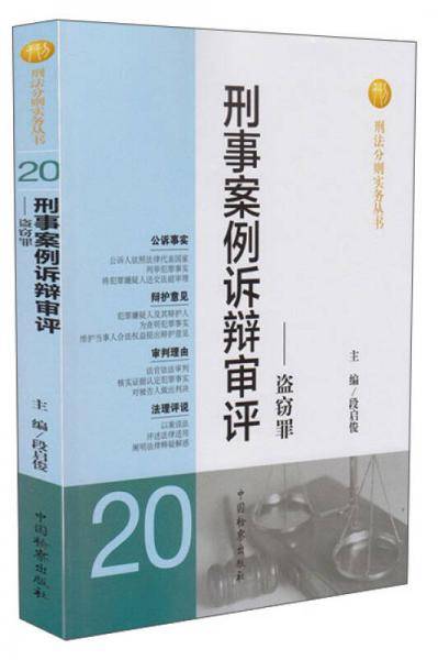 刑法分则实务丛书・刑事案例诉辩审评：盗窃罪