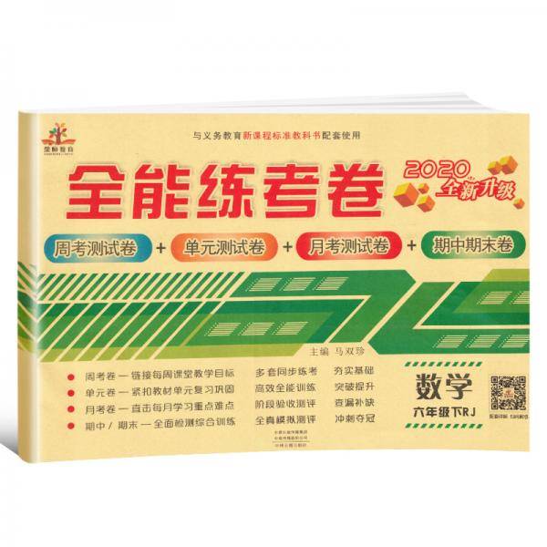 2020年全能练考卷六年级数学下册·人教版/六年级数学试卷周考卷单元卷月考卷期中期末卷下册