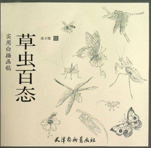 实用白描画稿. 草虫百态