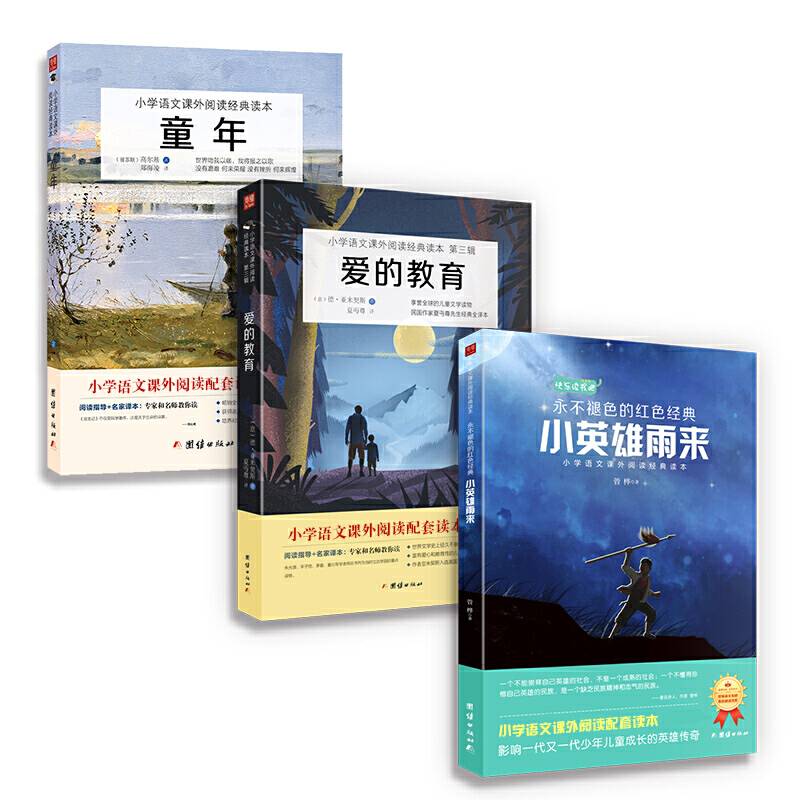 小英雄雨来+爱的教育+童年 小学语文“快乐读书吧”阅读书目