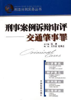 刑事案例诉辩审评交通肇事罪/刑法分则实务丛书