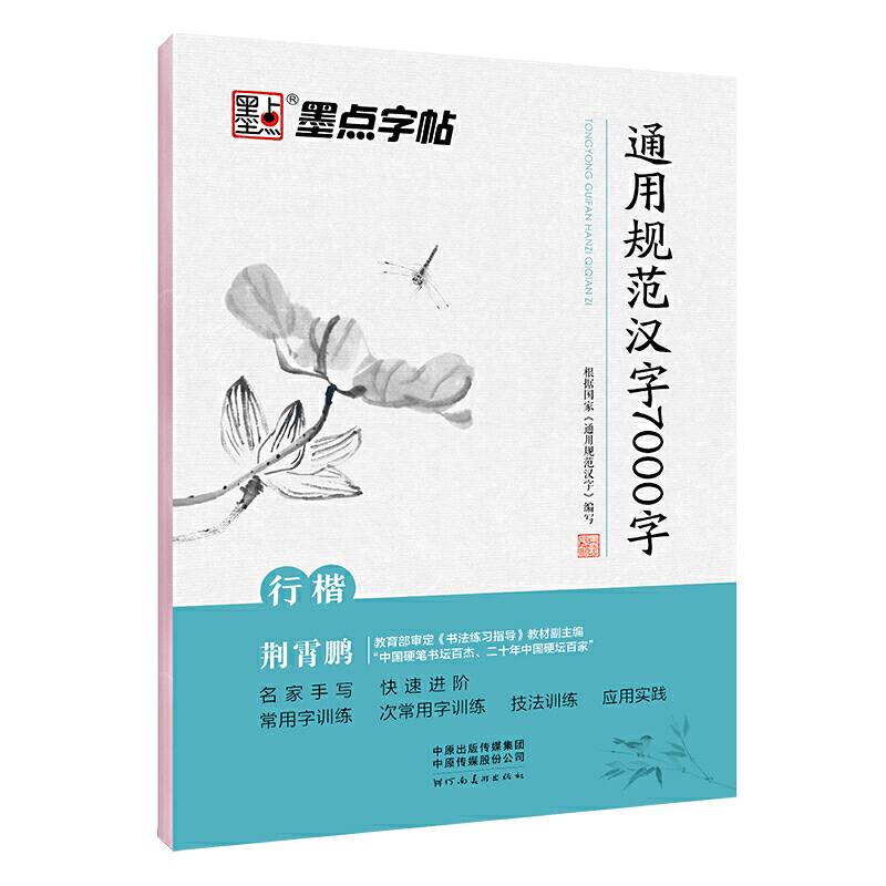 墨点字帖行楷 通用规范汉字7000字 荆霄鹏硬笔书法入门手写体钢笔字帖 学生初学者成人练字临摹本