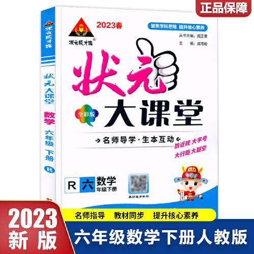 2023春状元大课堂六年级数学下册人教版小学6年级数学教材同步讲解训练教材解读专项训练