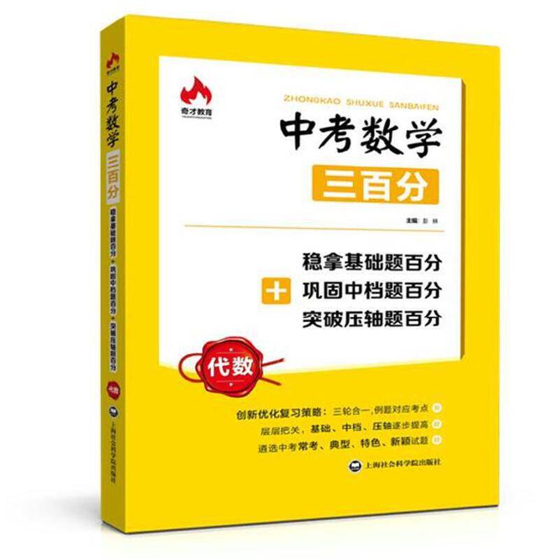 中考数学三百分――稳拿基础题百分+巩固中档题百分+突破压轴题百分（代数）