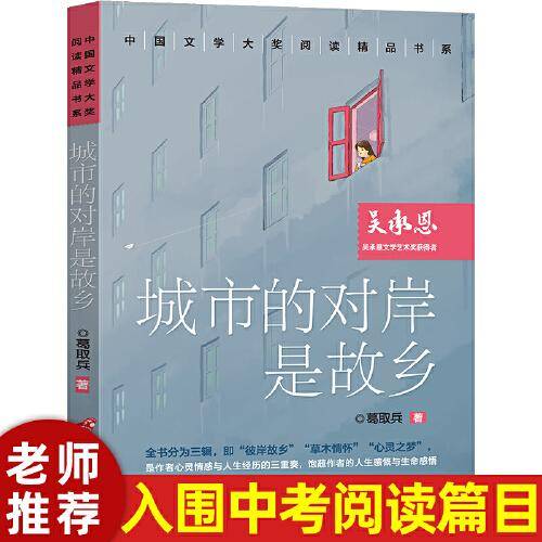 中国文学大奖—城市的对岸是故乡 青少版文学大奖阅读精品书系9-15岁初高生课外书七八九年级入选中考阅读书目