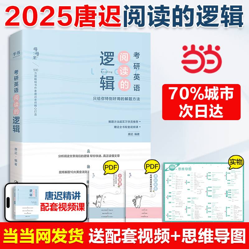 唐迟2024考研英语阅读的逻辑