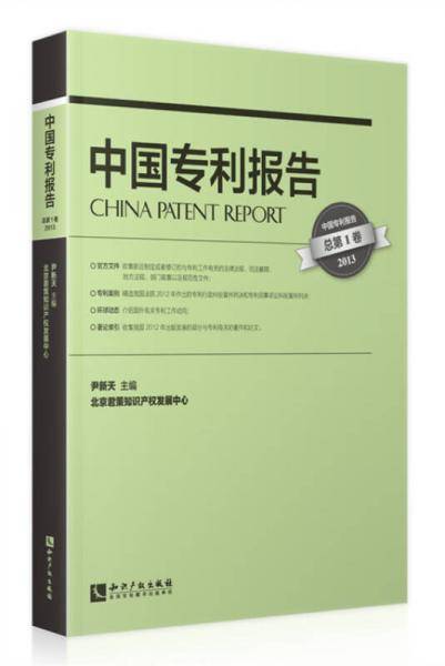中国专利报告（总第1卷 2013）