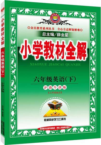 2019春 小学教材全解 六年级英语下 沪教牛津版