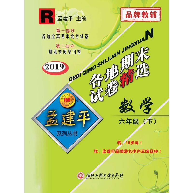 孟建平系列丛书：各地期末试卷精选 六年级下数学 （人教版 2018最新修订版）