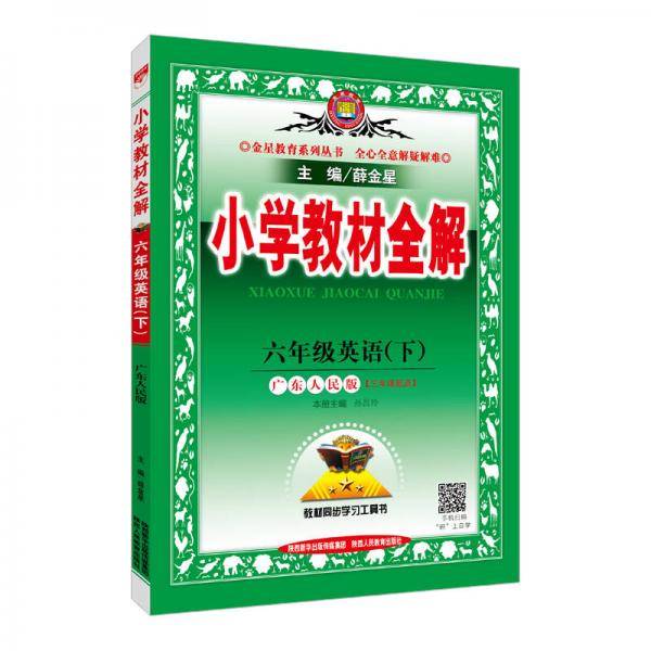 小学教材全解 六年级英语下 广东人民版 2019春