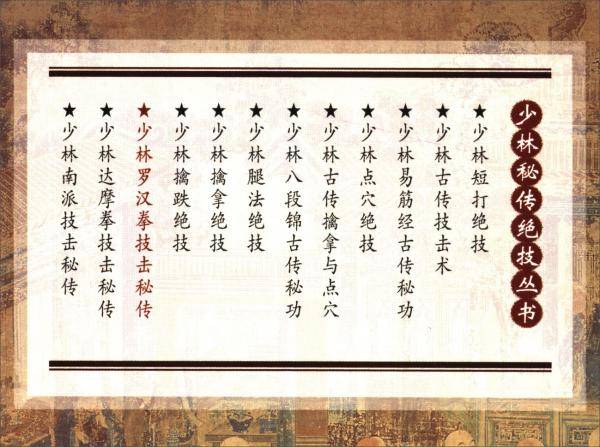 少林罗汉拳技击秘传（少林秘传绝技丛书）