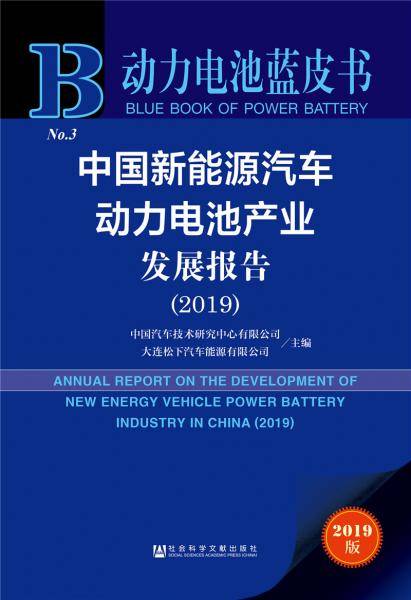 动力电池蓝皮书：中国新能源汽车动力电池产业发展报告（2019）