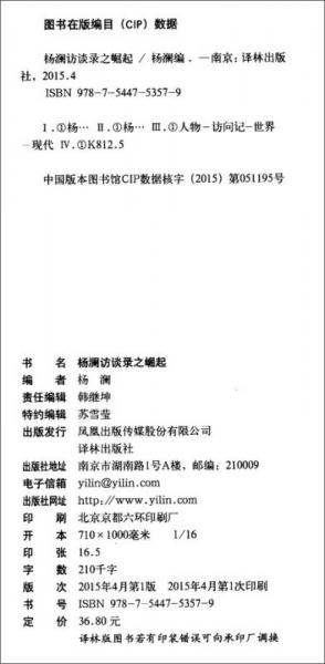 杨澜访谈录之崛起