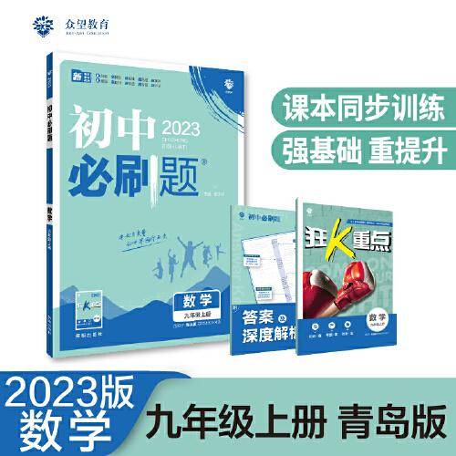 初中必刷题 数学九年级上册 QD青岛版 初中同步练习题理想树2023版