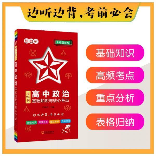 高中政治基础知识与核心考点手绘图解07知识口袋书2022版小红书高中通用南瓜姐姐