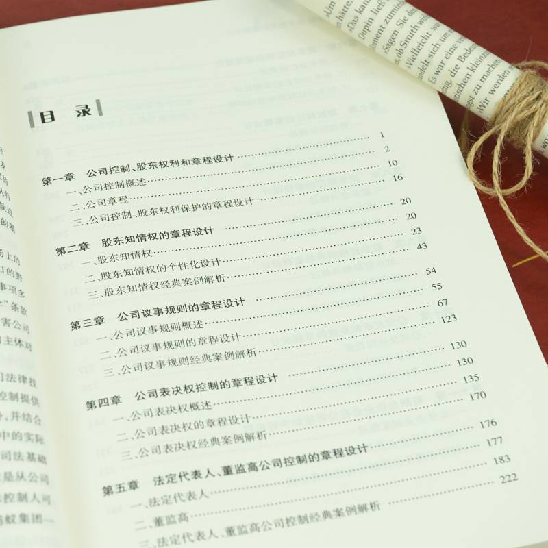 公司控制、股东权利和章程设计