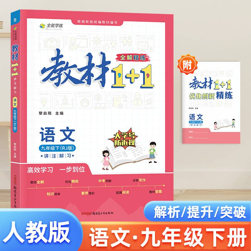 2024春教材1+1初中语文九年级下册人教版（RJ版）同步教材讲练结合
