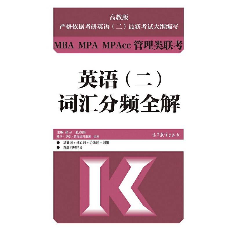 2022MBA MPA MPAcc管理类联考英语（二）词汇分频全解