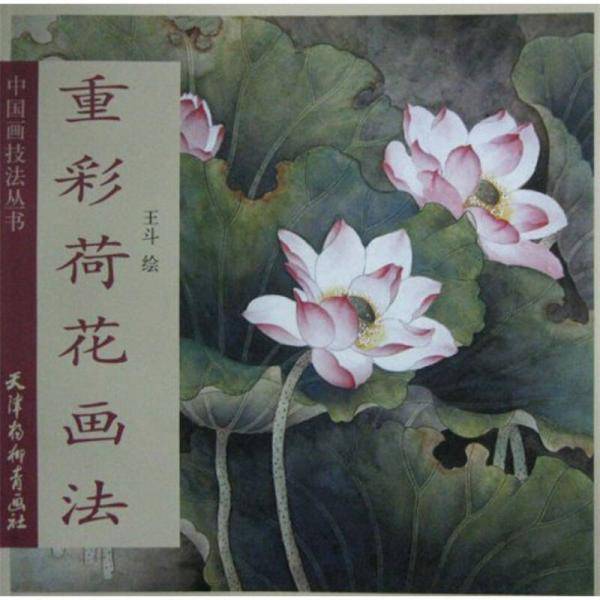 重彩荷花画法