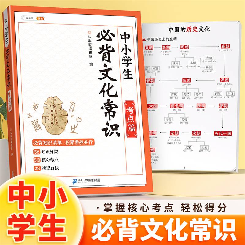 斗半匠中小学生必背文化常识考点篇 文学常识百科常识人教版小学升初中语文通用文化积累大全基础知识一本通