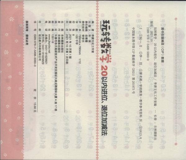 20以内进位退位加减法/玩转数学