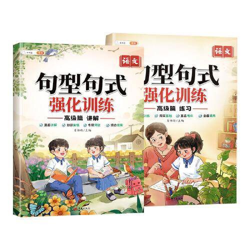 斗半匠句型句式强化训练高级 标点符号修辞手法关联词仿写扩句改病句句子排序小学语文专项训练（2册）