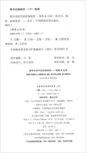 数字化时代的控制矩阵——预算&合同
