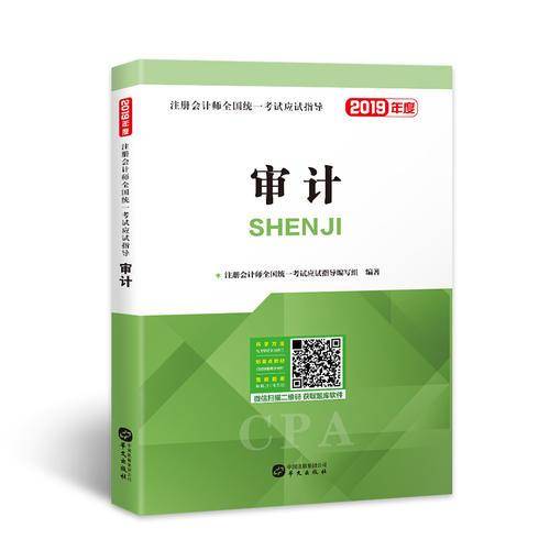 注册会计师2019教材 cpa全国统一考试应试指导教材 审计