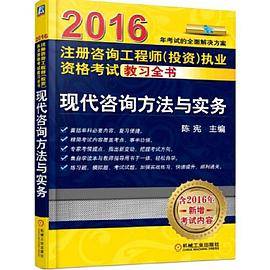 2016注册咨询工程师（投资）执业资格考试教习全书 现代咨询方法与实务