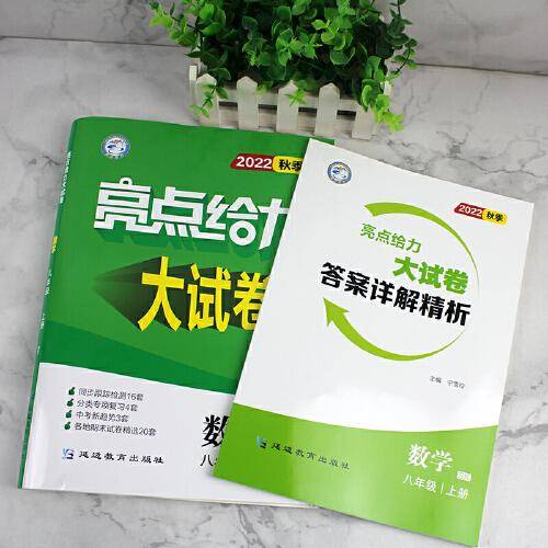 2022秋亮点给力大试卷八年级上册数学苏教版初中生初二8八上计算题专项高效训练同步跟踪检测分类复习应用题强化练习教辅书