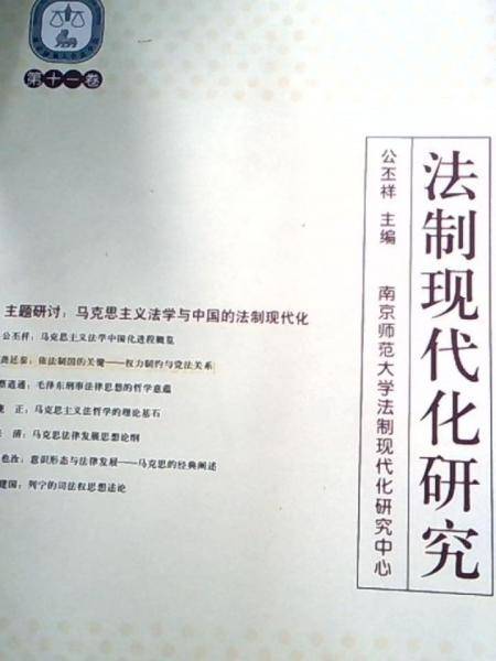 法制现代化研究.第十一卷