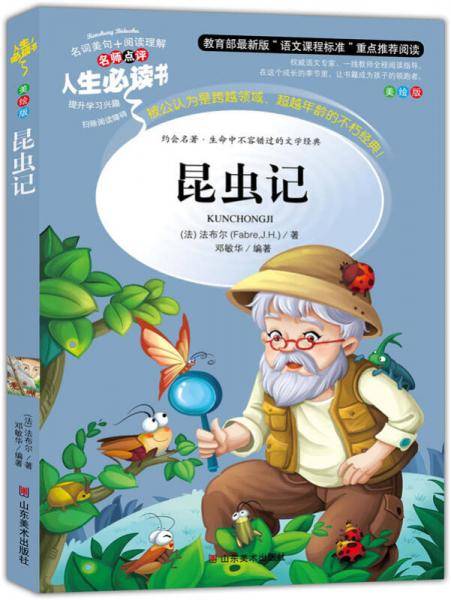 昆虫记+海底两万里+爱丽丝漫游奇境记+尼尔斯骑鹅旅行记:励志精选套装(美绘插图版套装共4册)中小学生
