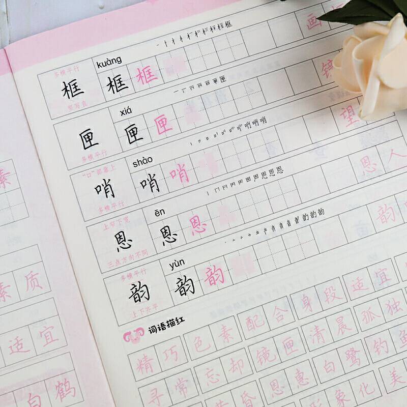 墨点字帖 小学生生字抄写本五年级上册2020年语文教材同步听写默写作业练习本