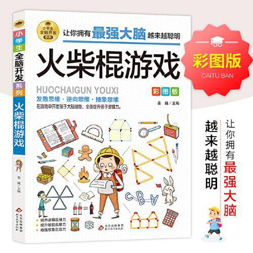 火柴棍游戏 彩图版 逻辑思维推理训练 专注力训练游戏书 智力训练 小学生全脑开发系列