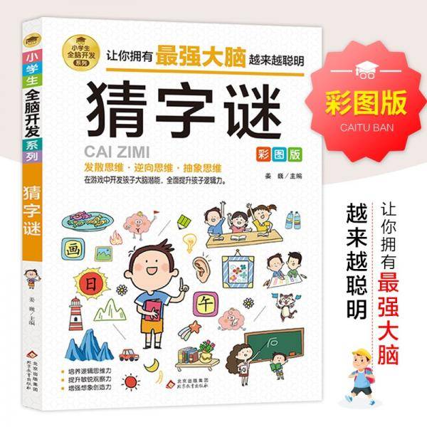 猜字谜彩图版逻辑思维训练专注力训练游戏书智力训练小学生全脑开发系列