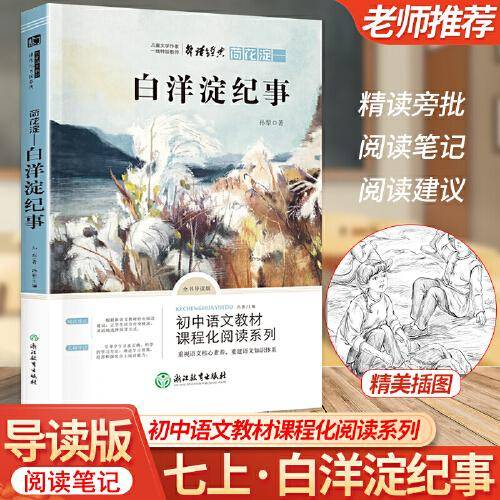七年级上 白洋淀纪事 孙犁著 荷花淀纪事兄弟篇 青少年儿童文学名著 中小学生课外阅读书籍